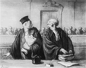 Barristers: TWO LAWYERS (DAUMIER)