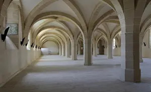 1115: Lay dormitory, Clairvaux Abbey, Ville-sous-la-Ferte, Aube