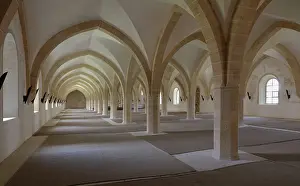 1115: Lay dormitory, Clairvaux Abbey, Ville-sous-la-Ferte, Aube
