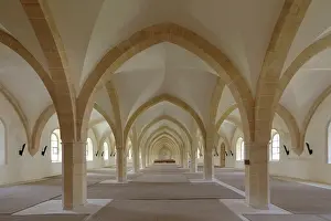 1115: Lay dormitory, Clairvaux Abbey, Ville-sous-la-Ferte, Aube