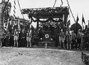 Spandau: Laying the foundation stone of a community house in Berlin