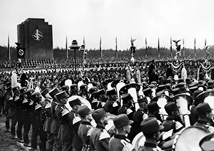 Displayed: Laying of the foundation stone for the German