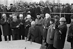 Honecker: Laying of New GDR Embassy in Moscow