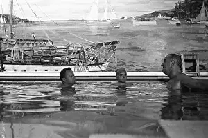 Valenti: LBJ in the White House Swimming pool. Lloyd ?