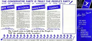 Voters: LCC election leaflet, Conservative Party