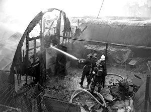 Damping: LCC-LFB aftermath of a fire, Vauxhall Bridge Road