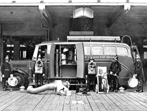 Tenders: LCC-LFB emergency tender at Lambeth fire station