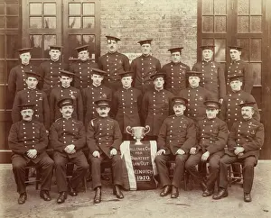 Smartest: LCC-LFB Greenwich Station firemen, Challenge Cup winners