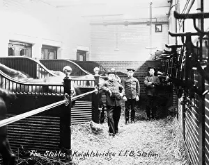 Coachmen: LCC-LFB Knightsbridge fire station stables
