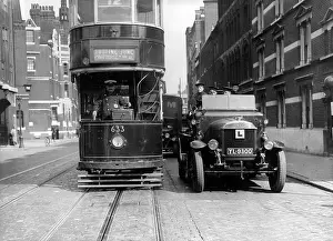Learner: LCC-LFB learner drivers on a London street
