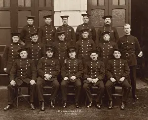 Shoreditch: LCC-LFB Shoreditch Fire Station firemen