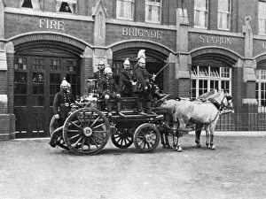 Lordship: LCC-MFB firefighters at Dulwich fire station