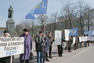 Activists: LDPR activist NATO Eastern expansion protest