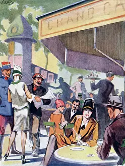 Printemps: Le Cafe - Au Printemps by W. S. Hutton