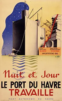 Imports: Le Havre port poster