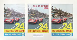 Trio: Le Mans 1968, three event posters