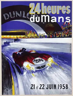 Dunlop: LE MANS 24HR RACE POSTER