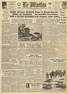Karkhov: Le Matin front page Heavy fighting on Eastern Front
