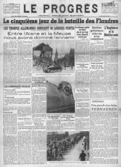 Progres: Le Progres (France) Battle for Flanders