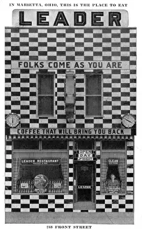 Checkerboard: Leader Restaurant - Marietta, Ohio