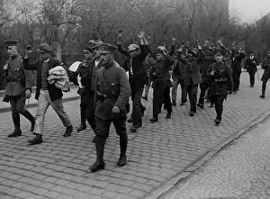 Insurrection: Leading away Communist looters in Eichsfeld, 1921