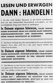 Requests: Leaflet of the US Army in Germany, 1945