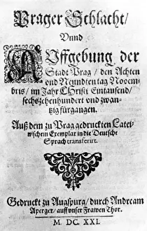 Leaflets: Leaflet on the Battle of White Mountain, 1620