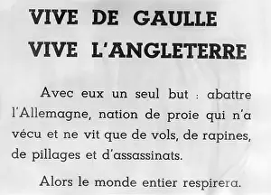 Pamphlet: Leaflet of the French Resistance