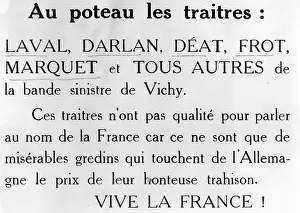 Vive: Leaflet of the French Resistance