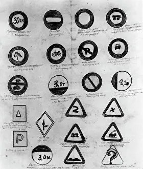 Proof: Leaflet on German traffic signs, 1941