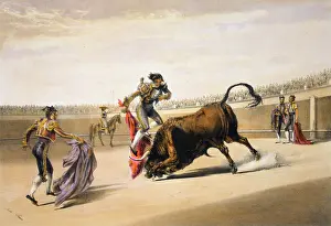 Bullfight: The leap or salta tras cuernos