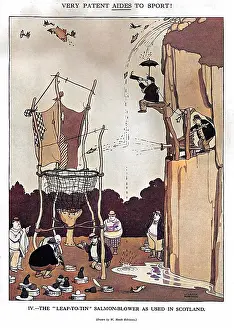 Blower: The Leap to Tin Salmon Blower by Heath Robinson