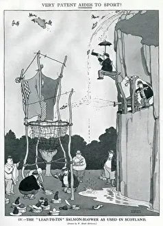 Blower: The Leap to Tin Salmon Blower by Heath Robinson
