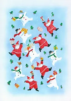 Snowmen: Leaping Father Christmases and Snowmen