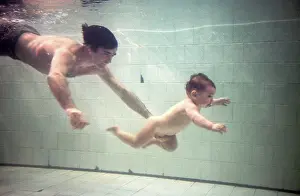 Taught: Learning to swim, 1980