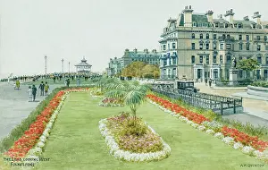 Leas: The Leas, looking west, Folkestone, Kent