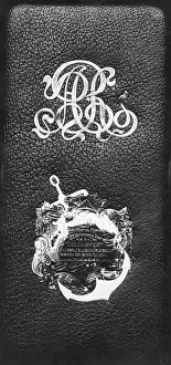 Dedication: Leather case for the champagne bottle for the