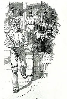 Batsmen: Leaving the cricket pavilion to bat