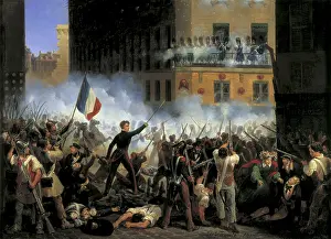 Rohan: LECOMTE, Hippolyte (1781-1857). Fight at Rohan