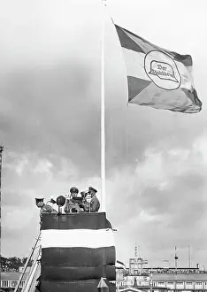 Stahl: Lectern during a Stahlhelm march in Berlin, 1932