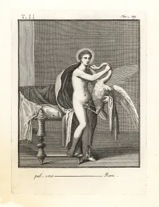 Tyndareus: Leda surprised by Zeus transformed into a swan