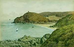 Lynton: Lee Bay and Abbey, Lynton, Devon