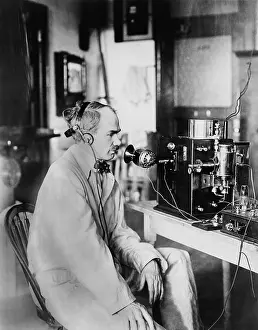 Lee DeForest, (1873-1961), ran an experimental ?