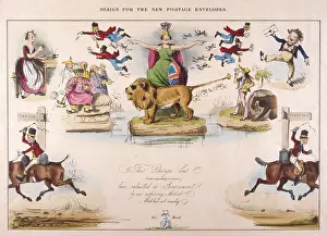 Mulready: LEECH'S PENNY POST/1840