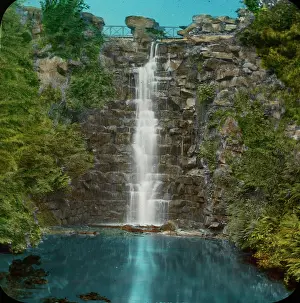 Cascades: Leeds. Round Hay Park, Waterfall in