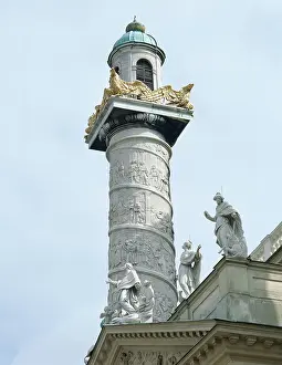 Spiral: Left column with reliefs depicting scenes from the life of S