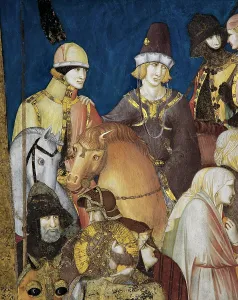 1345: Left detail from The Crucifixion