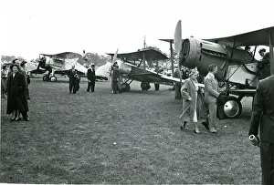 Hatfield: From left: Gloster Gladiator, Sopwith Pup and Bristol Fi