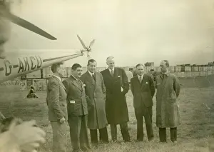 Reggie: From left: GPO(?), Mayor of Peterborough(?); Gerard d?E?