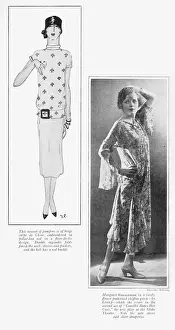 Bannerman: Top left a jumper suit by Gordon Conway and bottom